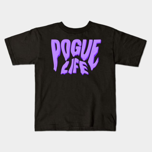 dripping pogue life purple Kids T-Shirt by acatalepsys 